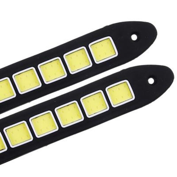 Дневные ходовые огни, LED 36шт, гибкий резин. корп., 180мм, 12V, белый, 2шт. NEW GALAXY 702-033