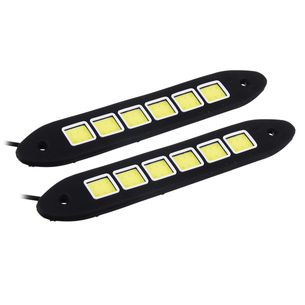 Дневные ходовые огни, LED 36шт, гибкий резин. корп., 180мм, 12V, белый, 2шт. NEW GALAXY 702-033