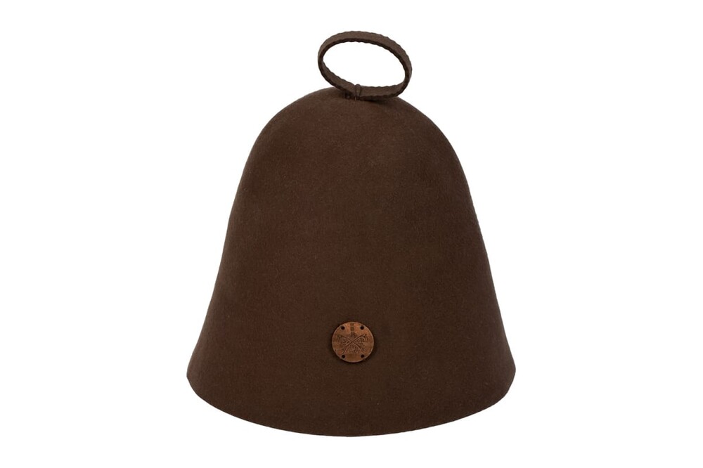 Шапка бесшовная "Банные Штучки", войлок РУЧНОЙ РАБОТЫ 100% 