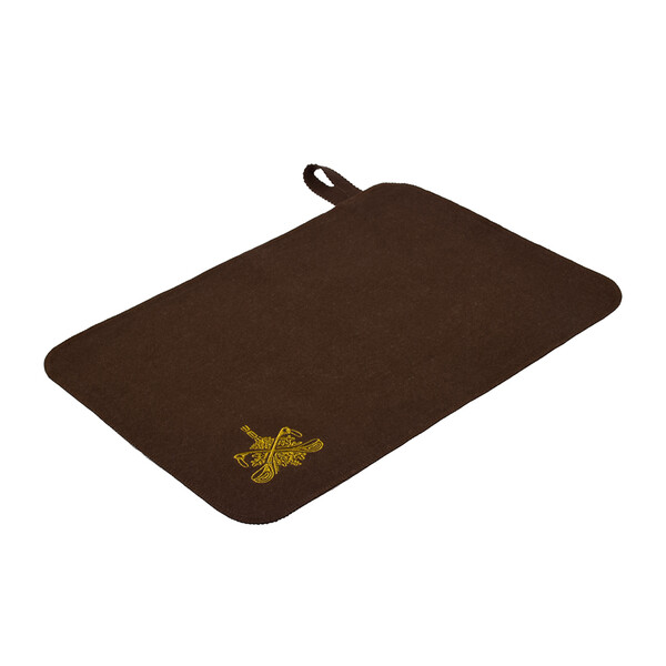 Коврик коричневый с вышитым логотипом "Банные Штучки", войлок 100% НОВИНКА! (41417)