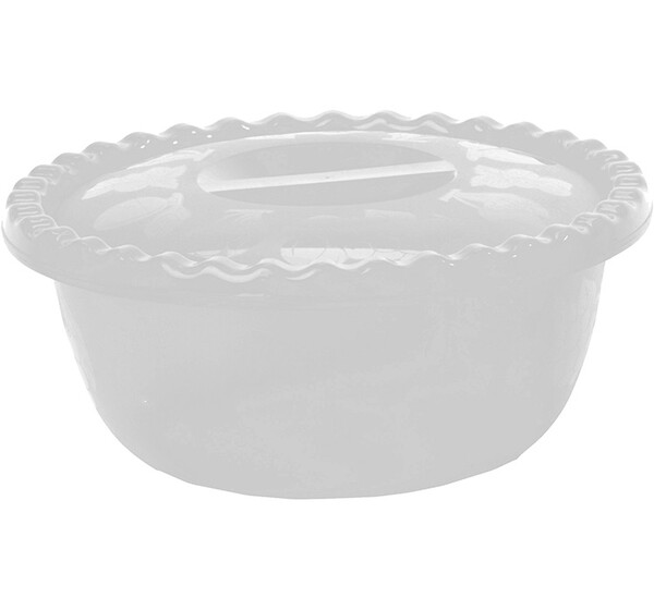 Миска круглая 3л с крышкой цв.микс (М-Пластика) (М1316)