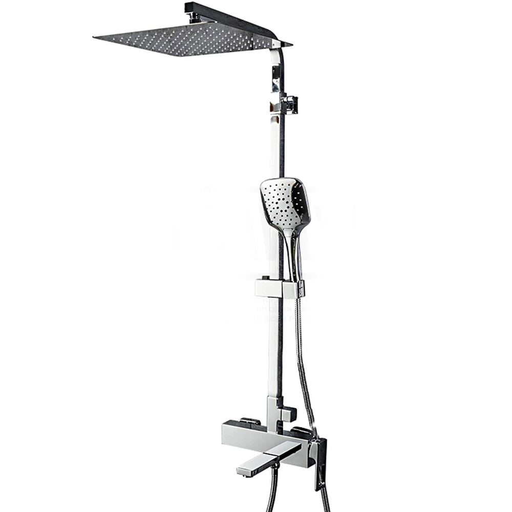 G2418-1 Душевая система GAPPO (излив-переключатель на лейку и верхний душ) хром