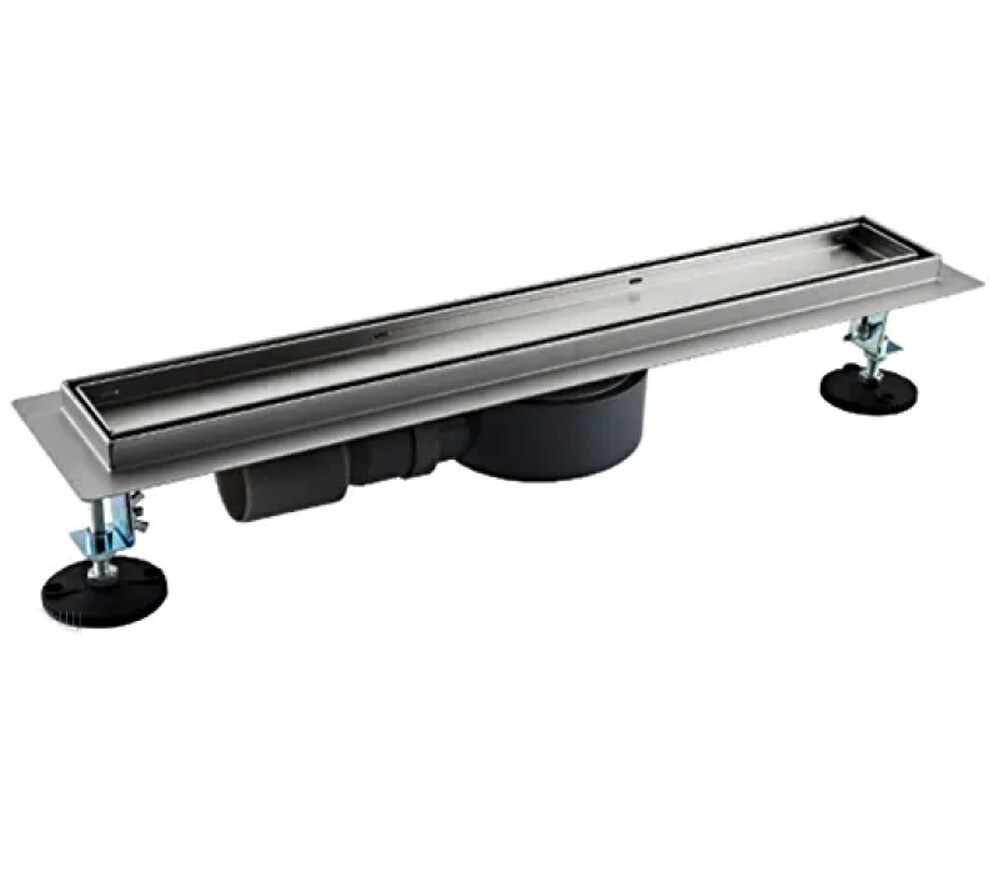 G88007-4 Трап-лоток GAPPO нерж 70*800мм (горизонтальный выпуск,ф40)  сухой затвор и гидрозатвор, решетка под плитку