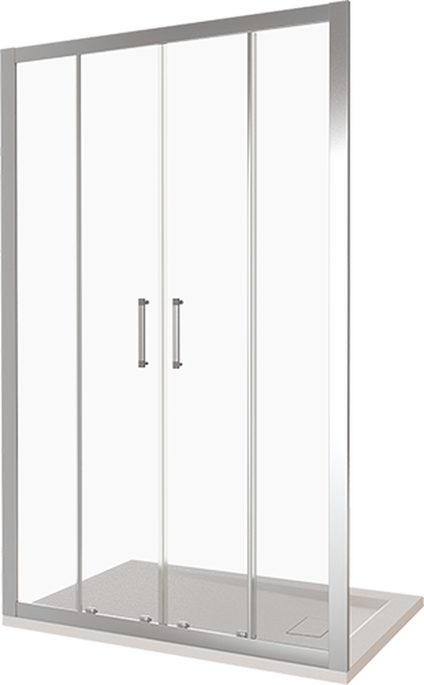 Душ.ограждение GOOD DOOR LATTE WTW-TD-150-С-WE Прямое, стекло Прозрачное 5мм (без подд и слива) 