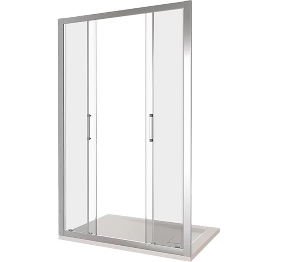 Душ.ограждение GOOD DOOR LATTE WTW-TD-150-С-WE Прямое, стекло Прозрачное 5мм (без подд и слива) 
