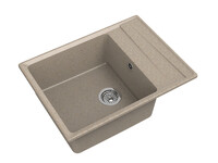 Мойка для кухни GranFest Композит LEVEL 660L чаша+крыло 660*500 (LV-660L песочный)