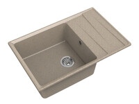 Мойка для кухни GranFest Композит LEVEL 760L чаша+крыло 760*500 (LV-760L песочный)