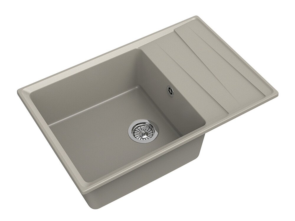 Мойка для кухни GranFest Композит LEVEL 760L чаша+крыло 760*500 (LV-760L топаз)