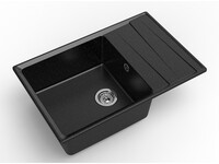 Мойка для кухни GranFest Композит LEVEL 760L чаша+крыло 760*500 (LV-760L черный)