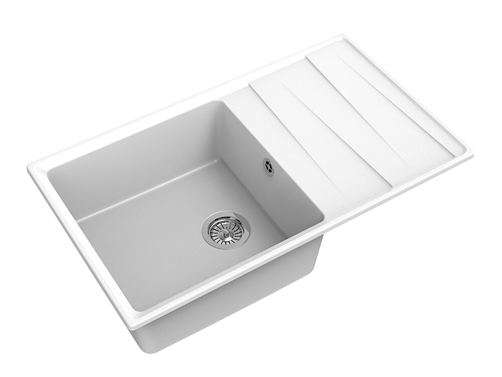 Мойка для кухни GranFest Композит LEVEL 860L чаша+крыло 860*500 (LV-860L иней)