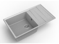 Мойка для кухни GranFest Композит LEVEL 860L чаша+крыло 860*500 (LV-860L серый)