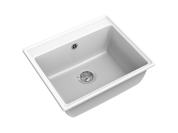 Мойка для кухни GranFest Композит VERTEX 580 чаша 580*500мм (V-580 иней)