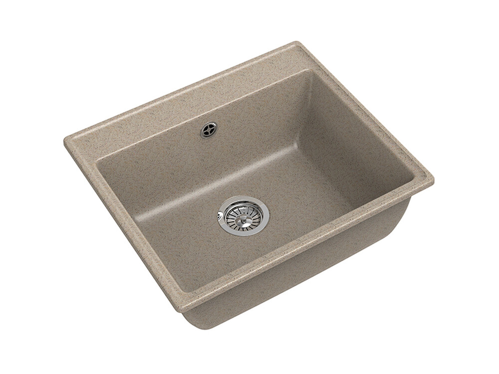 Мойка для кухни GranFest Композит VERTEX 580 чаша 580*500мм (V-580 песочный)