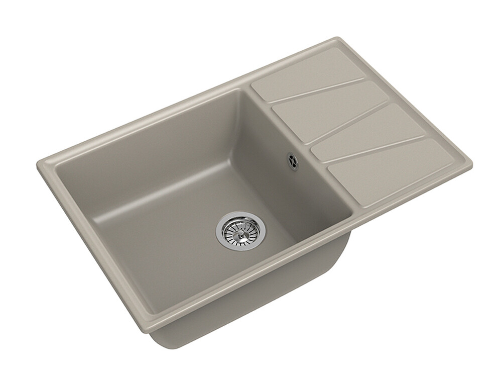 Мойка для кухни GranFest Композит VERTEX 780L чаша+крыло 780*500мм (V-780L топаз)