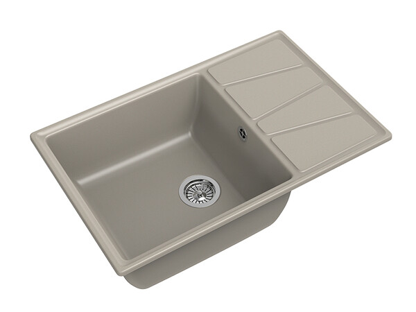 Мойка для кухни GranFest Композит VERTEX 780L чаша+крыло 780*500мм (V-780L топаз)