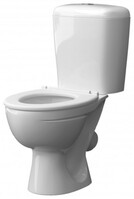 Унитаз-компакт "Детский "ЛИТЛ" БЕЛЫЙ (сид.пластик, арм.ИНКОЭР) 1 режимный, косой выпуск КЕРАМИН 462060