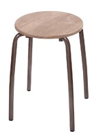 Табурет Комфорт 1 КРУГ МДФ Ель умбра ТКМ1/Е NIKA*