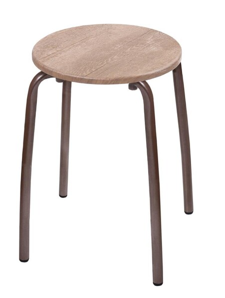 Табурет Комфорт 1 КРУГ МДФ Ель умбра ТКМ1/Е NIKA*