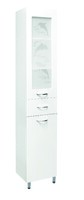 Пенал SANTREK HOME "Дельфин" (Белый) 2 двери 1 ящик Правый 350*1900*300