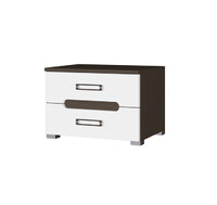 Вегас Тумбочка венге/белый (3 места)