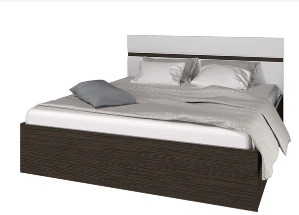 КОРПУС Кровать 1,6м "Ненси" (венге) БЕЗ НАСТИЛА  (3 места)