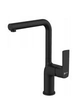 LM7205BL Ursus Смеситель для кухни с высоким поворотным изливом, черный LEMARK