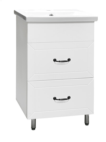 Подстолье SANTREK HOME "Вегас-60" (Белый софт)  2 ящика под умывальник "Como-60" 565х800х430*