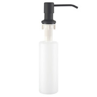 405 F/L Дозатор LEDEME для жидкого мыла ВРЕЗНОЙ 240мл (ЧЕРНЫЙ+пластик)