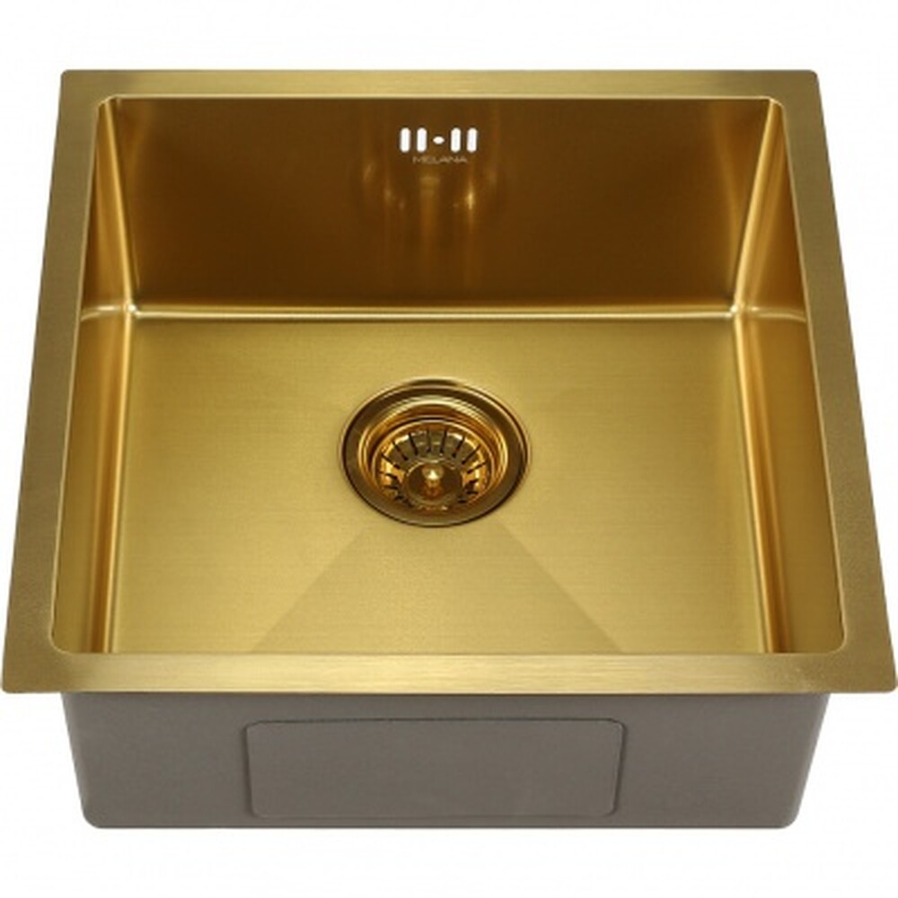 Мойка нерж врезная 450х450х220 т 1,2 ЗОЛОТО D4545HG врезная AISI 304 MLN