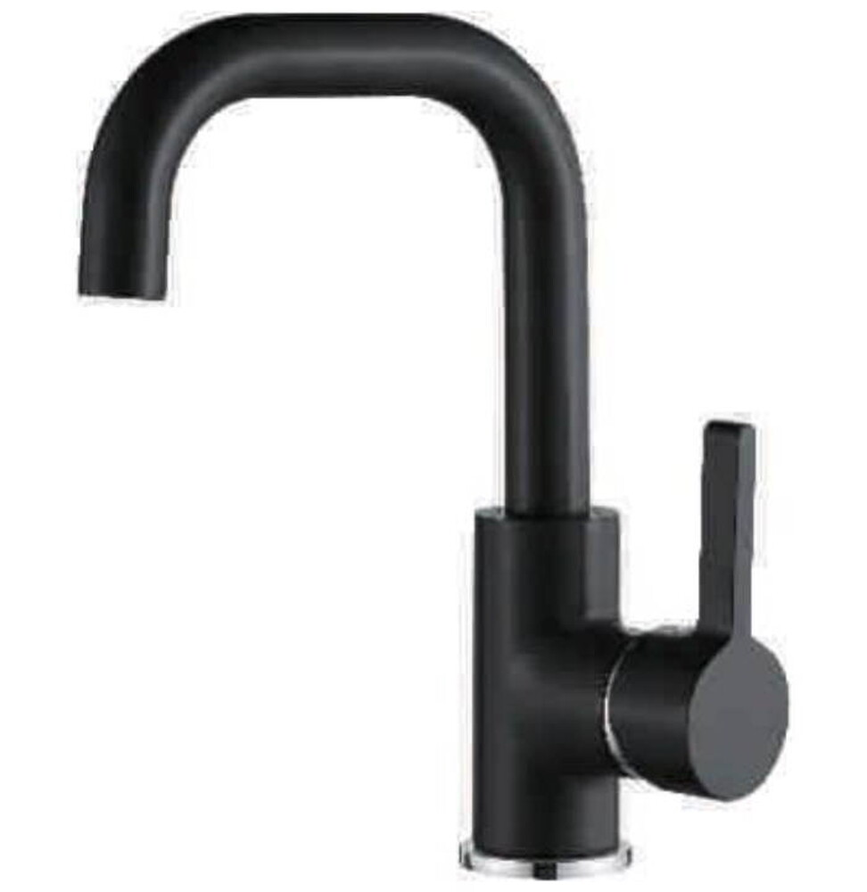 1099B Смеситель Тюльпан LEDEME d35 на гайке (черный)