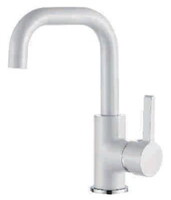 1099W Смеситель Тюльпан LEDEME d35 на гайке (белый)