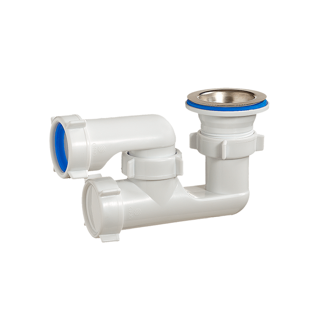 АР-8258 Сифон для душ. поддона ОРИО 1 1/2х40, плоский, клик-клак (пластиковый) ***РАСПРОДАЖА