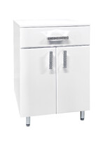 Комод SANTREK HOME "Марта-50" (Белый) 2 двери 1 ящик 465х816х300