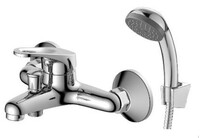 DR21035 Смеситель одноручный для ванны с коротким изливом, хром DECOROOM
