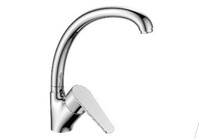 DR72021 Смеситель одноручный для кухни с высоким поворотным изливом, хром DECOROOM