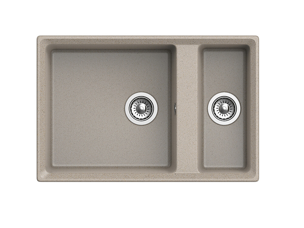 Мойка для кухни GranFest Композит LEVEL 760K 1,5 чаши 760*500 мм (LV-760K песочный)