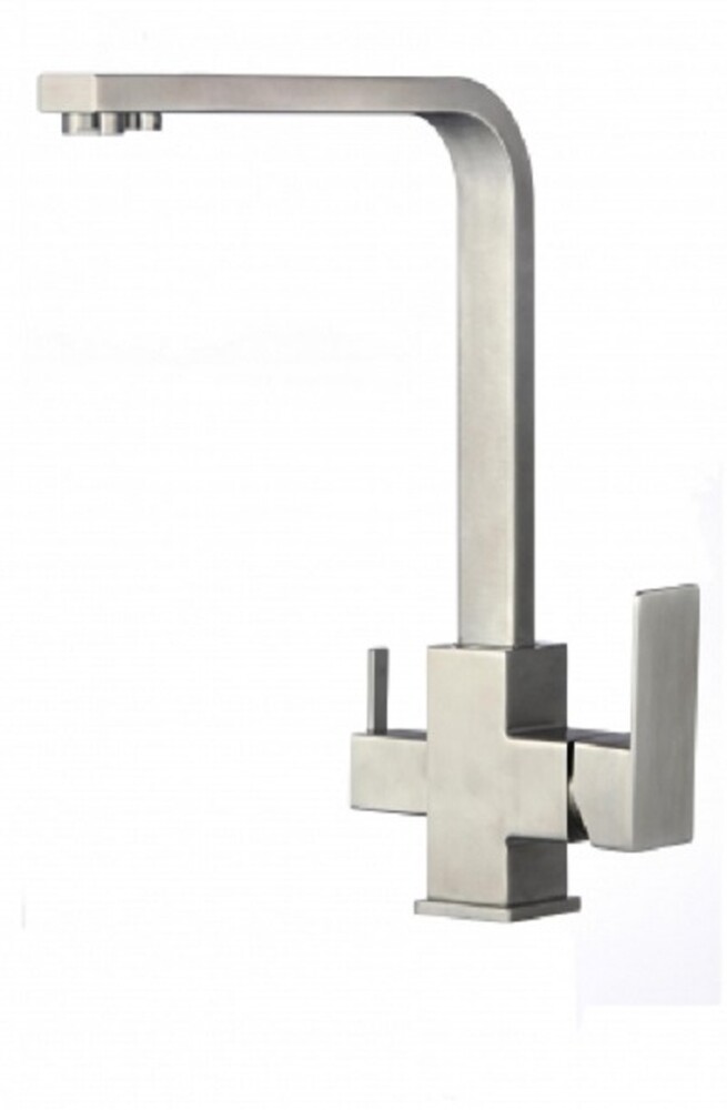 FS0362 Смеситель Кухня Fmark шар. под фильтр питьевой воды, Сатин 