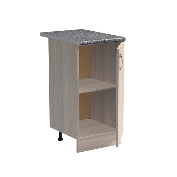 Рабочий стол 40 цвет Ясень шимо светлый столешница Гранит SANTREK HOME (ЛДСП)