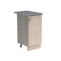 Рабочий стол 50 цвет Ясень шимо светлый столешница Гранит SANTREK HOME (ЛДСП)