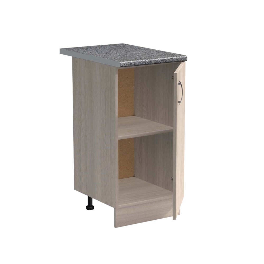 Рабочий стол 50 цвет Ясень шимо светлый столешница Гранит SANTREK HOME (ЛДСП)