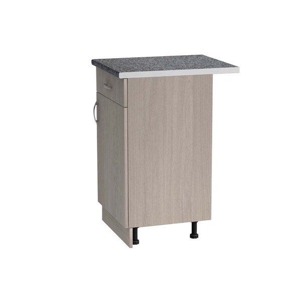 Рабочий стол 50 цвет Ясень шимо светлый (1 ящик) столешница Гранит SANTREK HOME (ЛДСП)