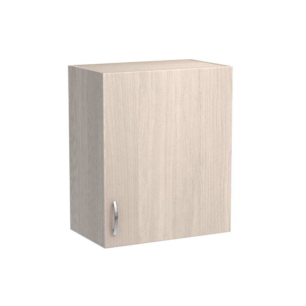 Шкаф для посуды 50 цвет Ясень шимо светлый SANTREK HOME (ЛДСП)