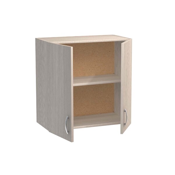 Шкаф для посуды 60 цвет Ясень шимо светлый SANTREK HOME (ЛДСП)