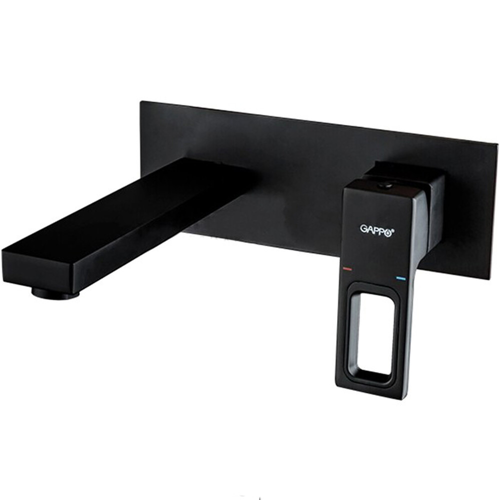 G1017-16 Смеситель Тюльпан GAPPO. шар d-35 Встраиваемый (черный)