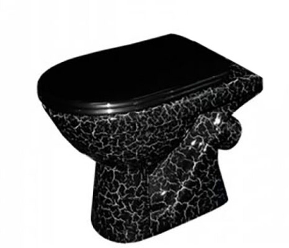 Унитаз (чаша) Rosa "Уют", "Стиль" Черный Кракелюр г.Киров
