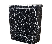 Бачок для унитаза Rosa "Премьер" КРАКЕЛЮР ЧЕРНЫЙ с арматурой г.Киров (меж.ос. 210 мм)