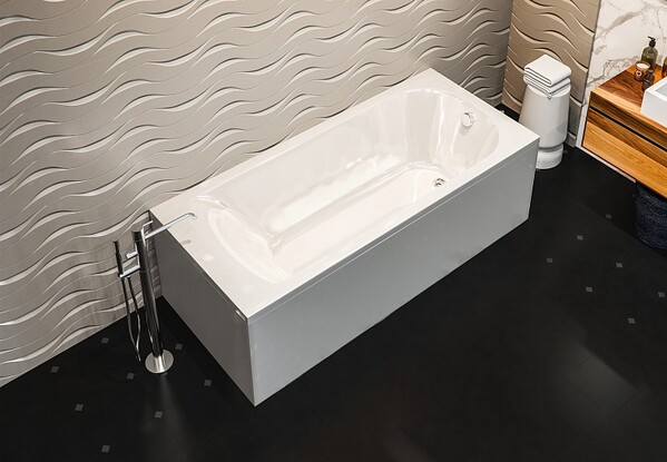 Ванна акрил BAS "НИРВАНА-PRO" 150х70 BAS PROfessional 100% литьевой акрил в компл. с каркасом (без фолдона) БЕЗ АВТОСЛИВА 