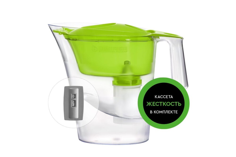 Фильтр-кувшин "Барьер-Чемпион" (зеленое яблоко) /Кассета Жесткость (4л/1,6л) В642Р73*
