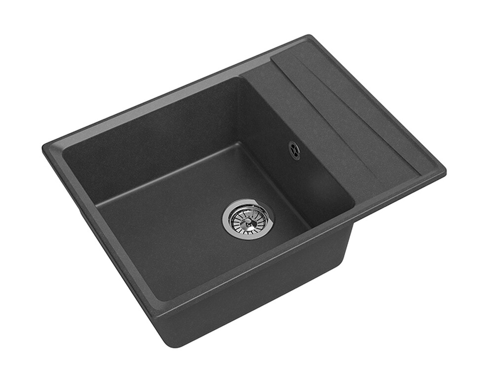 Мойка для кухни GranFest Композит LEVEL 660L чаша+крыло 660*500 (LV-660L графит)