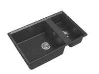 Мойка для кухни GranFest Композит LEVEL 760K 1,5 чаши 760*500 мм (LV-760K графит)